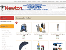 Tablet Screenshot of newtonscreen.com